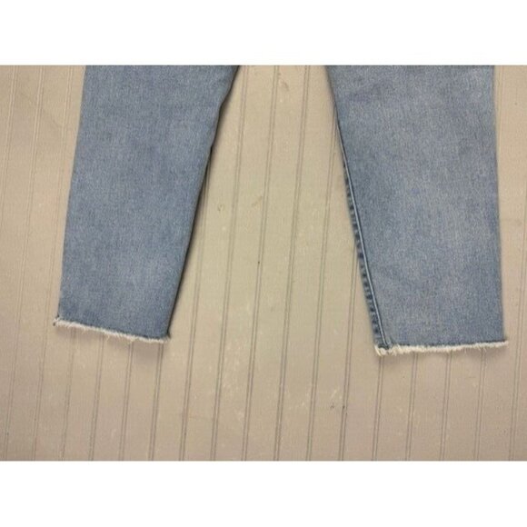 Denizen Size 7 Womens Jeans Raw Hem Distress Light Wash Stretch Mid Rise - Picture 3 of 4